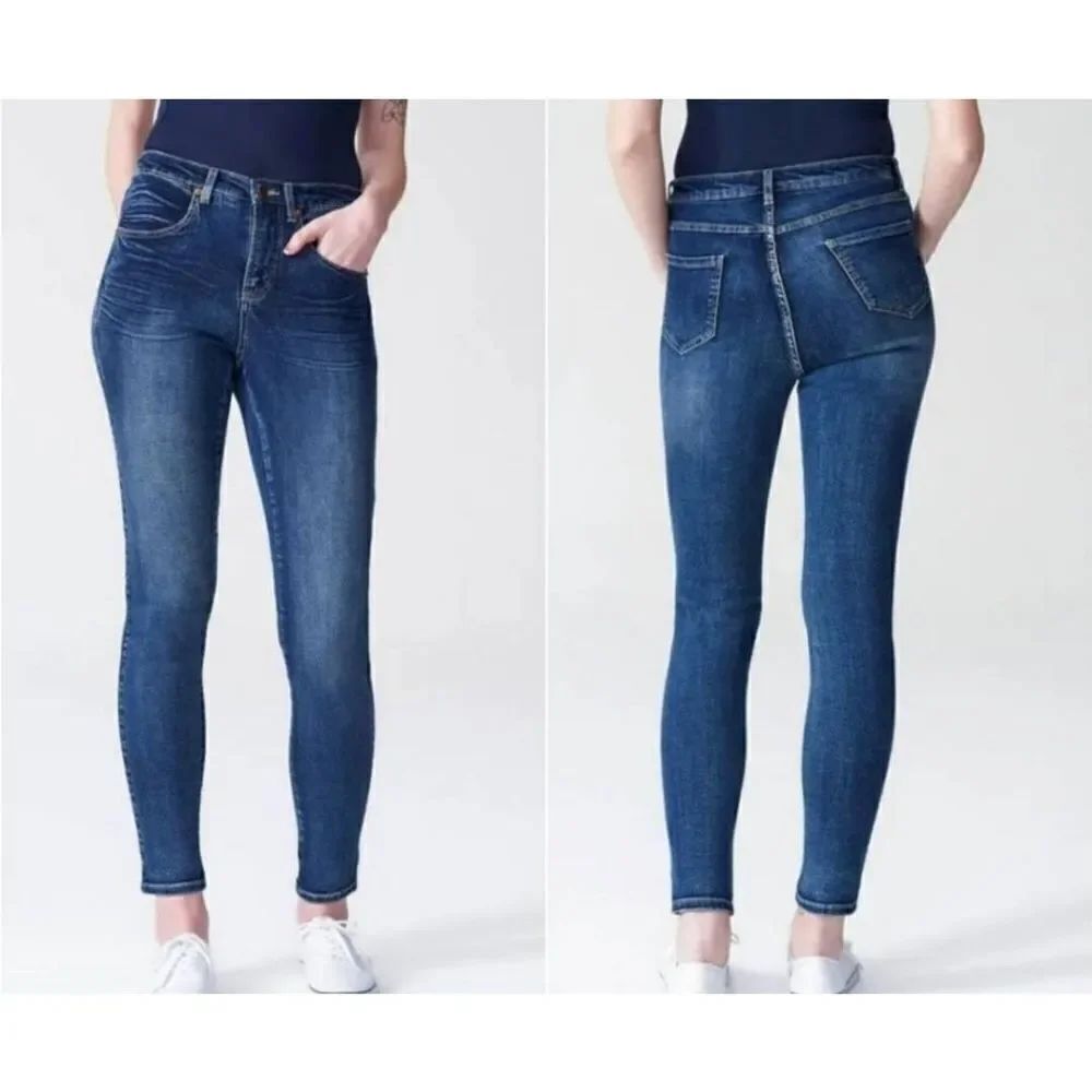 UNIVERSAL STANDARD Seine Blue Denim Skinny Jeans High Rise sz 12
